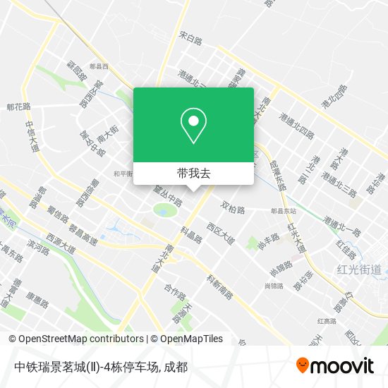 中铁瑞景茗城(Ⅱ)-4栋停车场地图