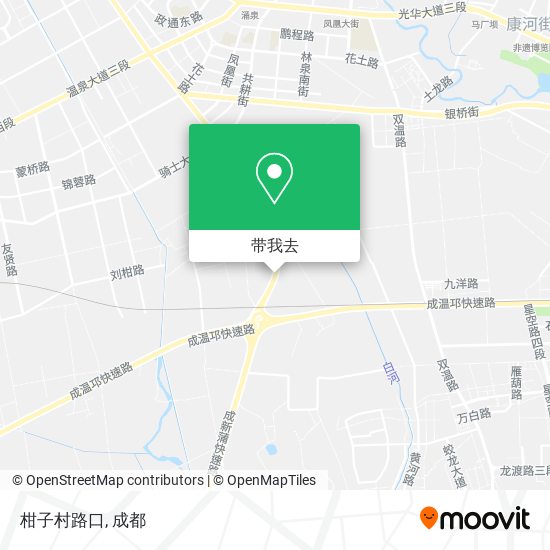 柑子村路口地图