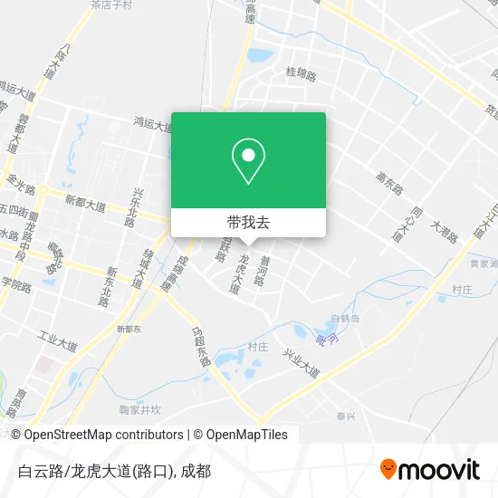 白云路/龙虎大道(路口)地图