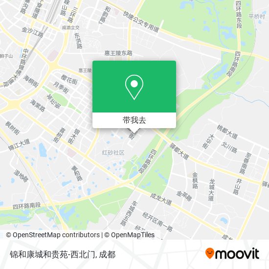 锦和康城和贵苑-西北门地图