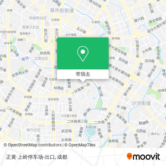 正黄·上岭停车场-出口地图