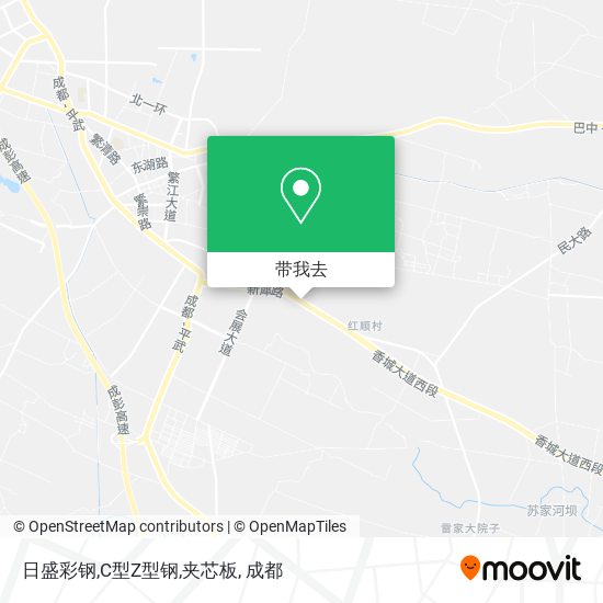 日盛彩钢,C型Z型钢,夹芯板地图