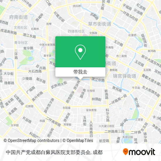 中国共产党成都白癜风医院支部委员会地图