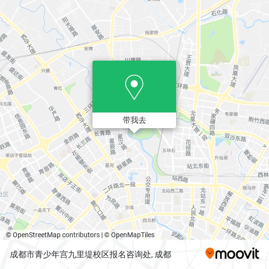 成都市青少年宫九里堤校区报名咨询处地图