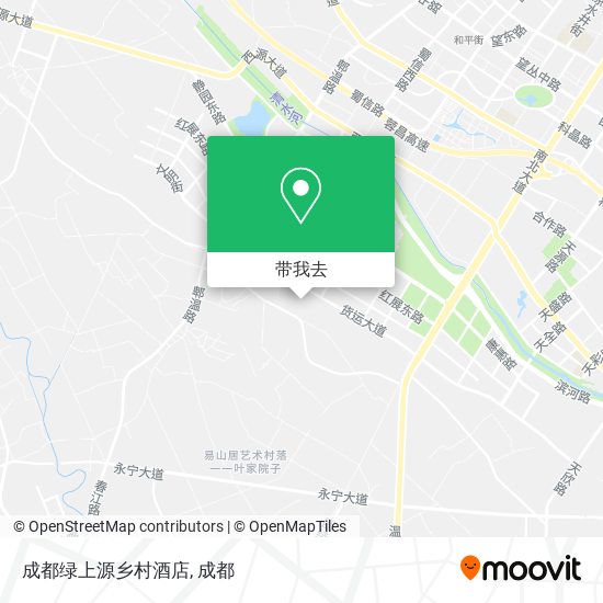 成都绿上源乡村酒店地图