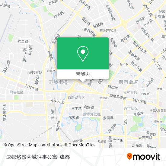 成都悠然蓉城往事公寓地图