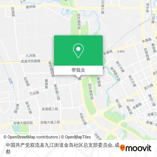 中国共产党双流县九江街道金岛社区总支部委员会地图