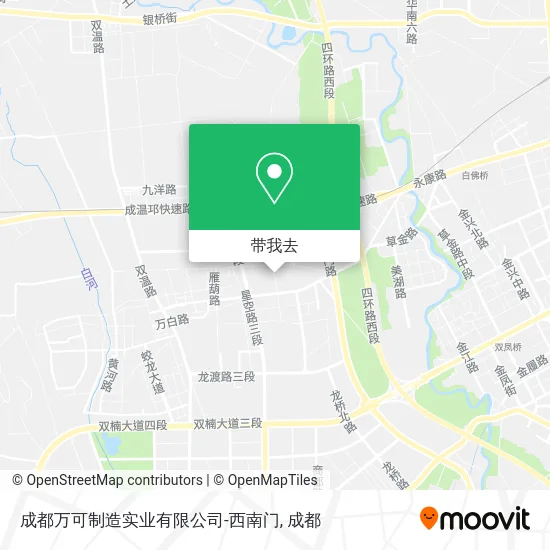成都万可制造实业有限公司-西南门地图