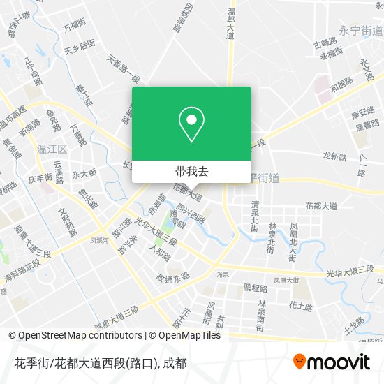 花季街/花都大道西段(路口)地图
