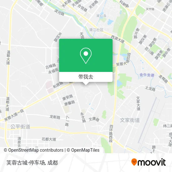 芙蓉古城-停车场地图