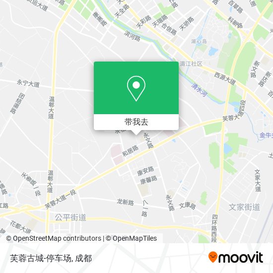 芙蓉古城-停车场地图