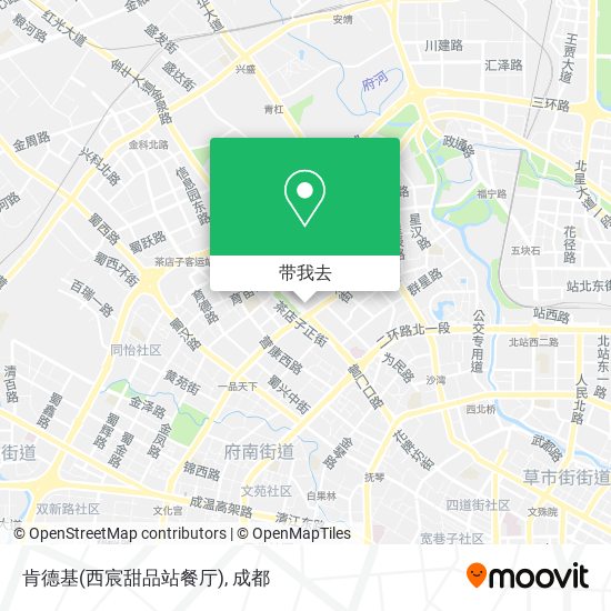 肯德基(西宸甜品站餐厅)地图