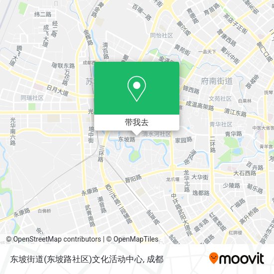 东坡街道(东坡路社区)文化活动中心地图