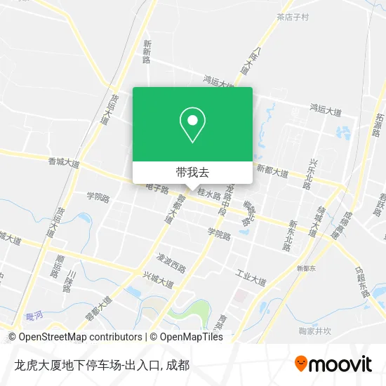 龙虎大厦地下停车场-出入口地图