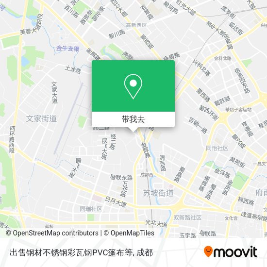 出售钢材不锈钢彩瓦钢PVC篷布等地图