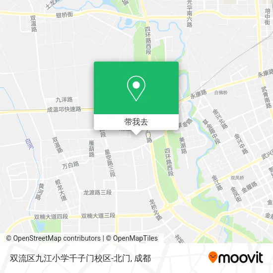 双流区九江小学千子门校区-北门地图