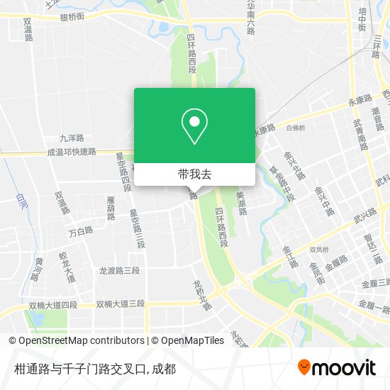柑通路与千子门路交叉口地图