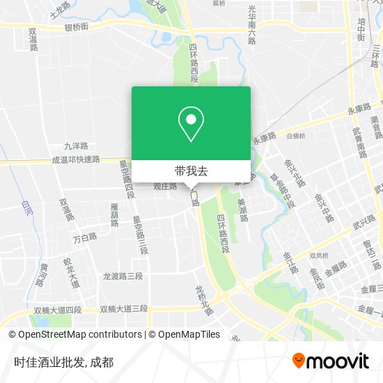 时佳酒业批发地图