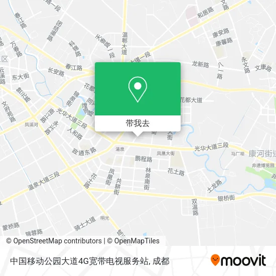 中国移动公园大道4G宽带电视服务站地图