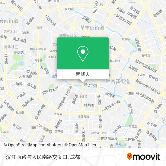 滨江西路与人民南路交叉口地图