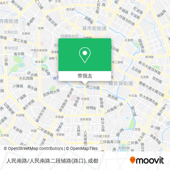 人民南路/人民南路二段辅路(路口)地图