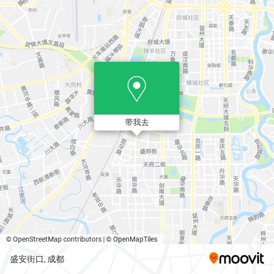 盛安街口地图