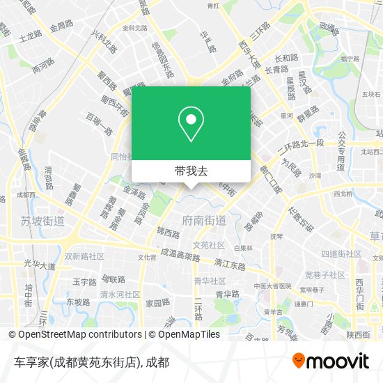 车享家(成都黄苑东街店)地图