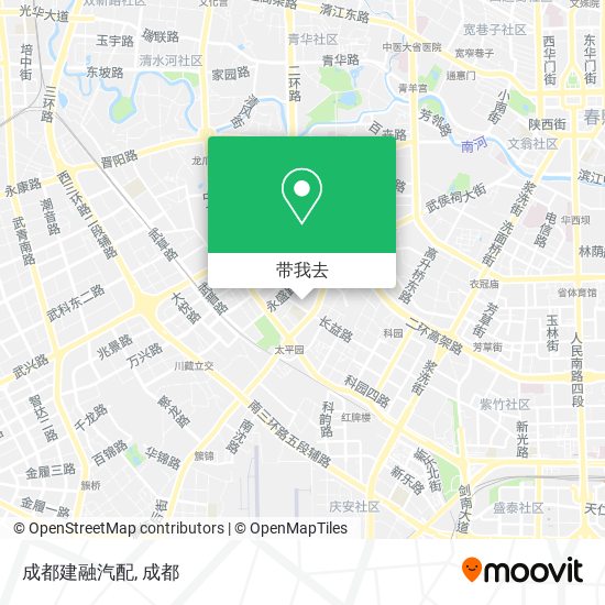 成都建融汽配地图