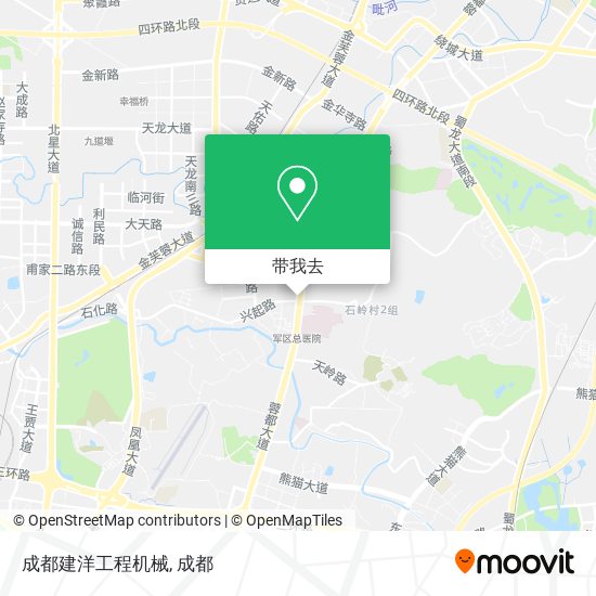 成都建洋工程机械地图