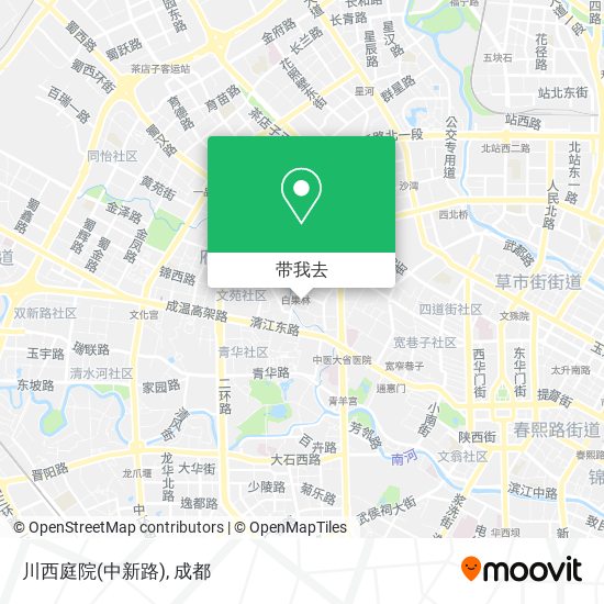川西庭院(中新路)地图