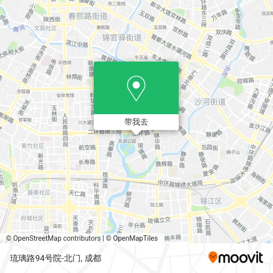 琉璃路94号院-北门地图