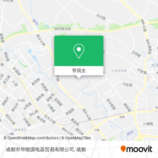 成都市华能源电器贸易有限公司地图