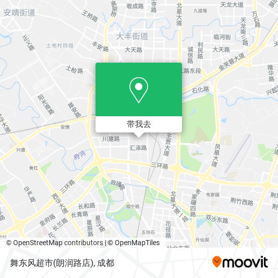 舞东风超市(朗润路店)地图