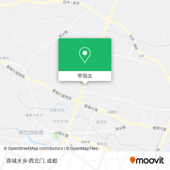 蓉城水乡-西北门地图
