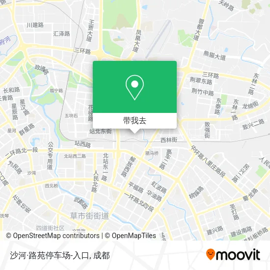 沙河·路苑停车场-入口地图
