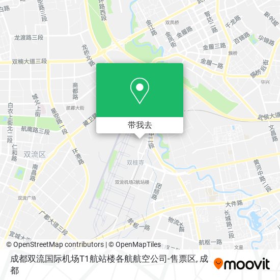 成都双流国际机场T1航站楼各航航空公司-售票区地图