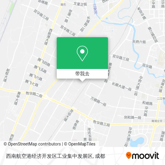 西南航空港经济开发区工业集中发展区地图