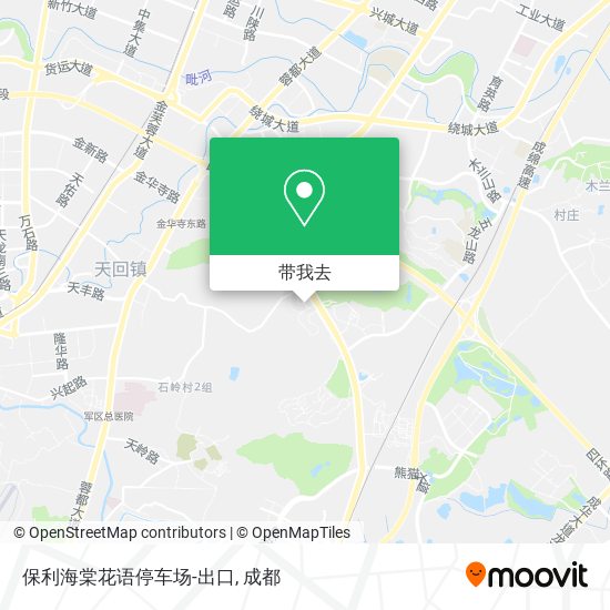 保利海棠花语停车场-出口地图
