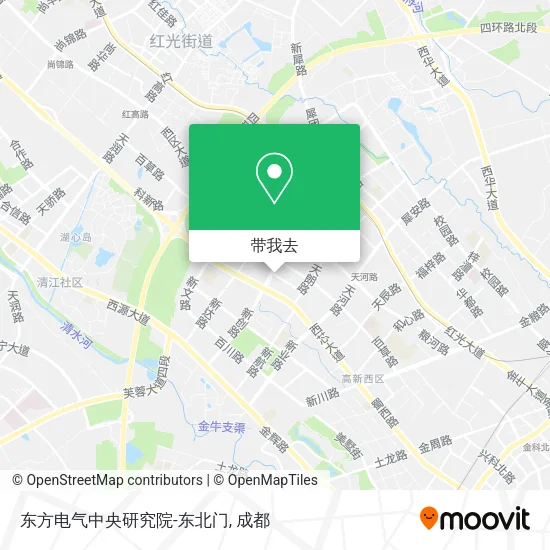 东方电气中央研究院-东北门地图