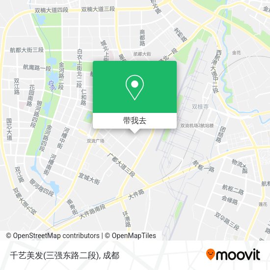 千艺美发(三强东路二段)地图