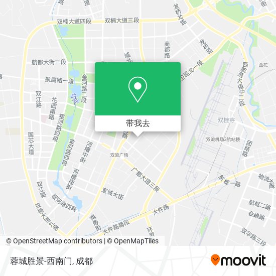 蓉城胜景-西南门地图