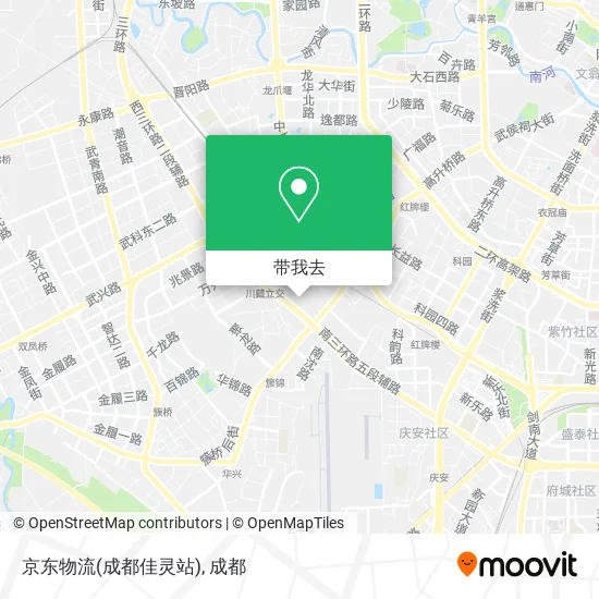 京东物流(成都佳灵站)地图