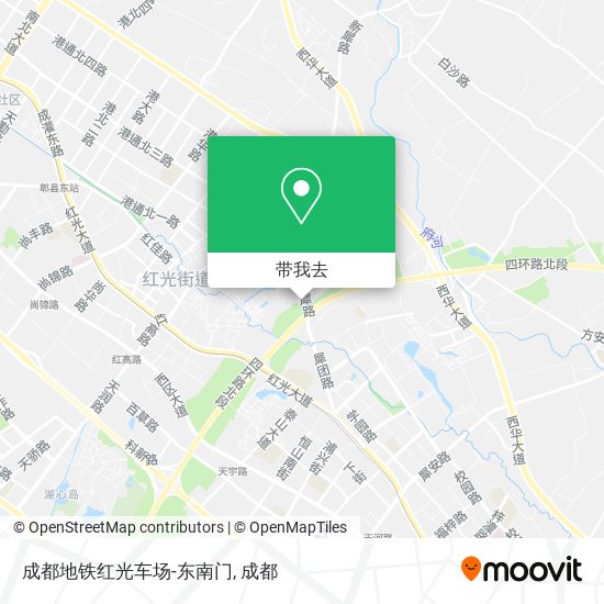 成都地铁红光车场-东南门地图