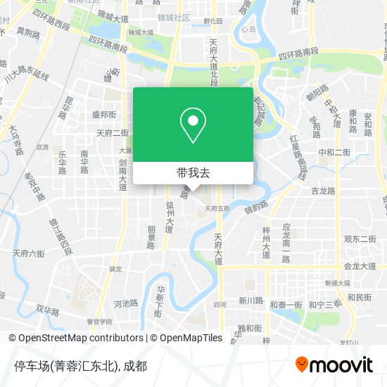 停车场(菁蓉汇东北)地图