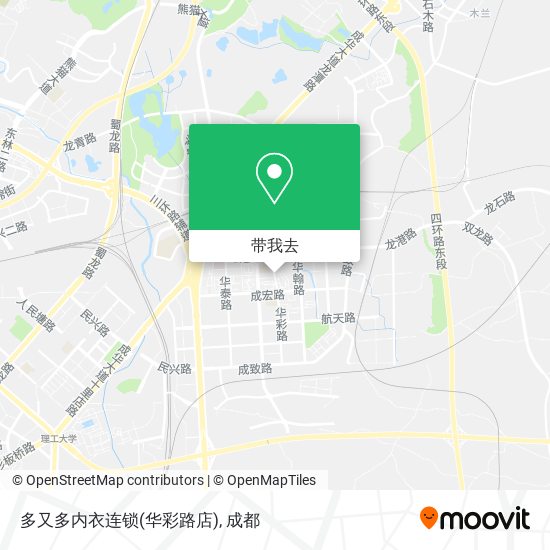 多又多内衣连锁(华彩路店)地图