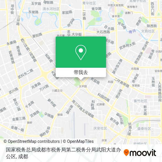 国家税务总局成都市税务局第二税务分局武阳大道办公区地图