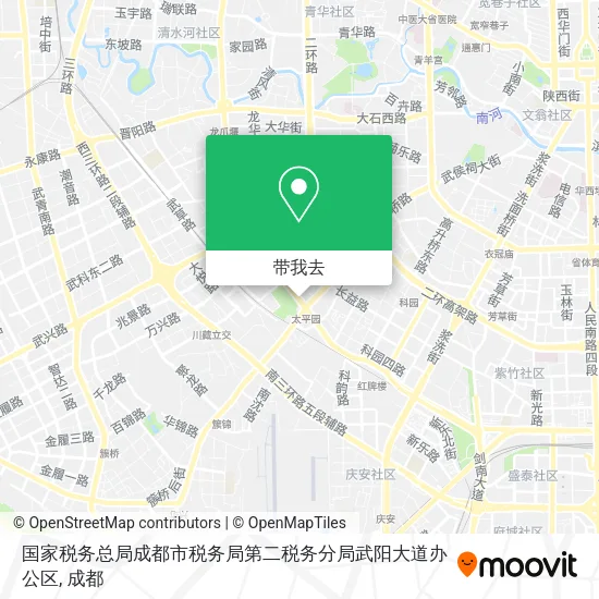 国家税务总局成都市税务局第二税务分局武阳大道办公区地图