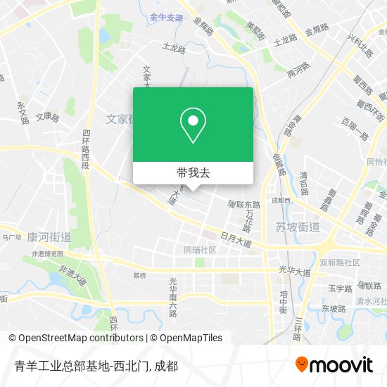 青羊工业总部基地-西北门地图
