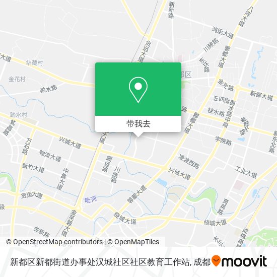 新都区新都街道办事处汉城社区社区教育工作站地图