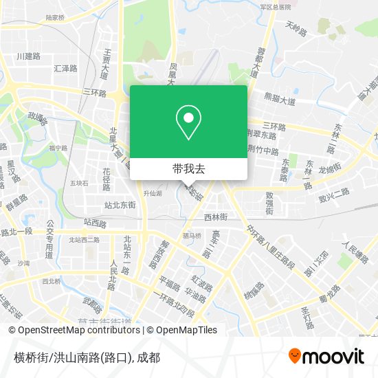 横桥街/洪山南路(路口)地图